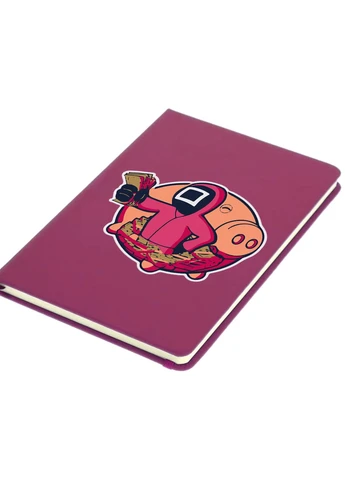 Блокнот А5 Игра в кальмара (Squid Game) Малиновый (92228-3458-FU) MobiPrint (257323601)