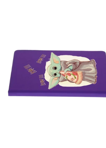 Блокнот А5 Грогу пицца(Grogu Baby Yoda) Фиолетовый (92228-3519-PU) MobiPrint (257324748)