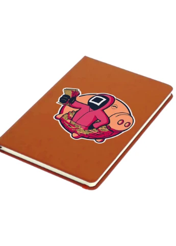 Блокнот А5 Гра в кальмара (Squid Game) Помаранчевий (92228-3458-OG) MobiPrint (257321723)