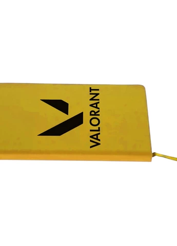 Блокнот А5 Валорант лого(Valorant logo) Желтый (92228-3539-SY) MobiPrint (257327328)