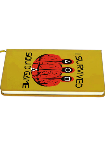 Блокнот А5 Солдаты Игра в кальмара (Squid Game) Желтый (92228-3384-SY) MobiPrint (257327673)