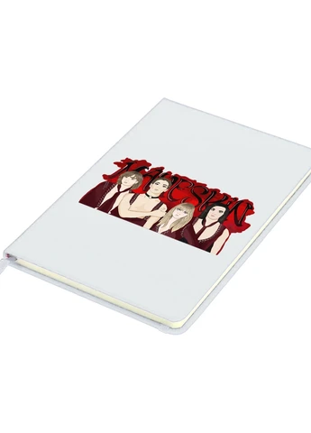 Блокнот А5 Манескін група арт, лого (Maneskin group art) Білий (92228-3511-WT) MobiPrint (257328359)