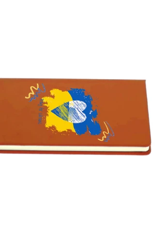 Блокнот А5 Мир для України Помаранчевий (92228-3698-OG) MobiPrint (257327029)