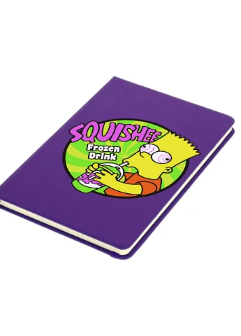 Блокнот А5 Барт Симпсон (Bart The Simpsons) Фиолетовый (92228-3410-PU) MobiPrint (257325373)