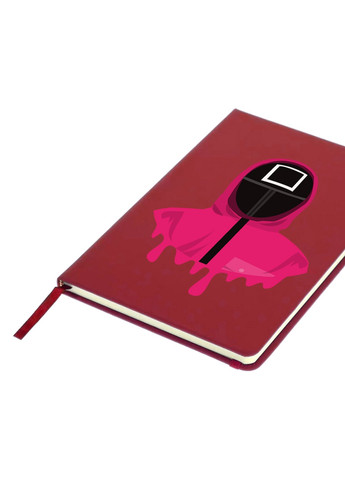 Блокнот А5 Квадрат Офіцер Гра в кальмара (Squid Game) Червоний (92228-3379-RD) MobiPrint (257322659)