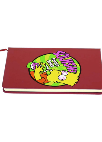 Блокнот А5 Барт Сімпсон (Bart The Simpsons) Червоний (92228-3410-RD) MobiPrint (257324293)