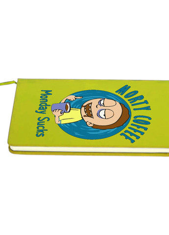 Блокнот А5 Рик и Морти (Rick and Morty) Салатовый (92228-3442-LM) MobiPrint (257325563)