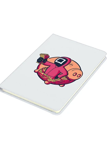 Блокнот А5 Гра в кальмара (Squid Game) Білий (92228-3458-WT) MobiPrint (257321962)
