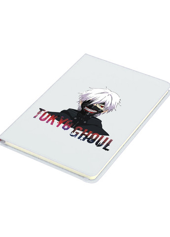 Блокнот А5 Токійський гуль Кен Канекі лого-портрет(Tokyo Ghoul) Білий (92228-3528-WT) MobiPrint (257322271)