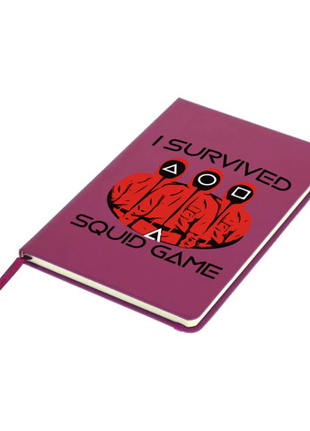 Блокнот А5 Солдати Гра в кальмара (Squid Game) Малиновий (92228-3384-FU) MobiPrint (257324379)