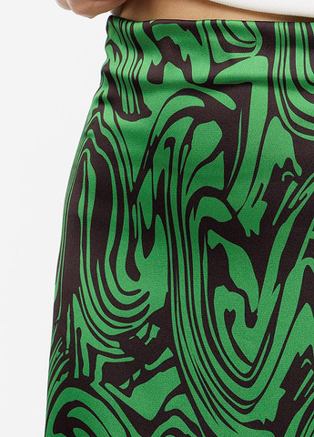Зеленая повседневный юбка No Brand