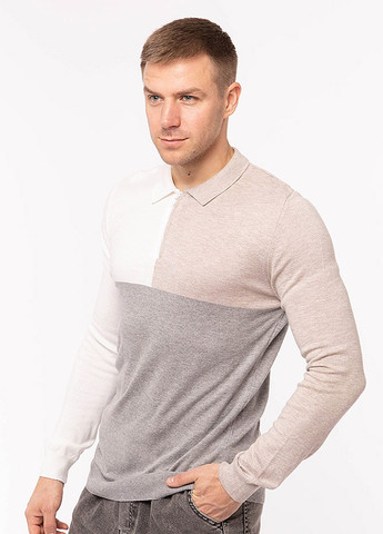 Серая футболка-мужское поло для мужчин No Brand