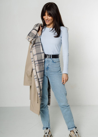 Бежеве демісезонне Плащ-тренч Lora Duvetty