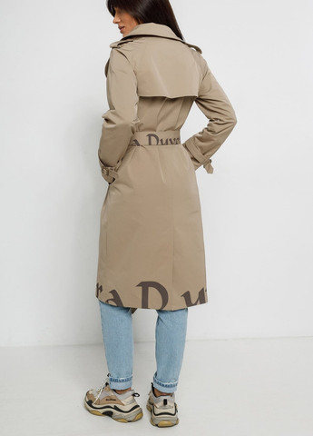 Песочное демисезонное Тренч Lora Duvetty