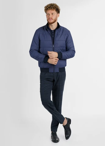 Синя демісезонна куртка чоловіча Arber Varsity Jacket H19