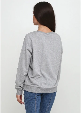 Серый свитшот H&M надпись (257377922)