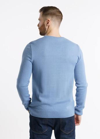 Голубой зимний свитер мужской Arber Crew-neck7 N-AVT-94