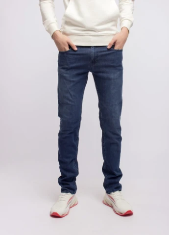 Черные демисезонные джинсы мужские тейпер Colt Denim