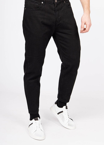 Черные демисезонные джинсы мужские Figo