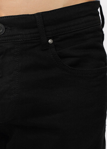 Черные демисезонные джинсы регуляр мужские No Brand