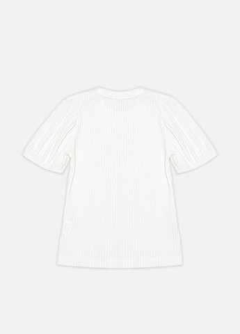 Біла літня футболка з коротким рукавом для дівчинки No Brand