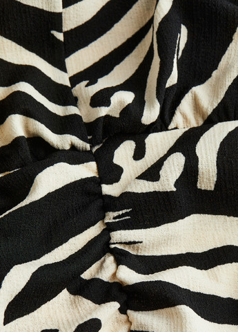 Чорна кежуал сукня H&M зебра