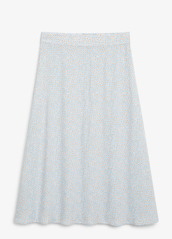 Голубая кэжуал цветочной расцветки юбка H&M