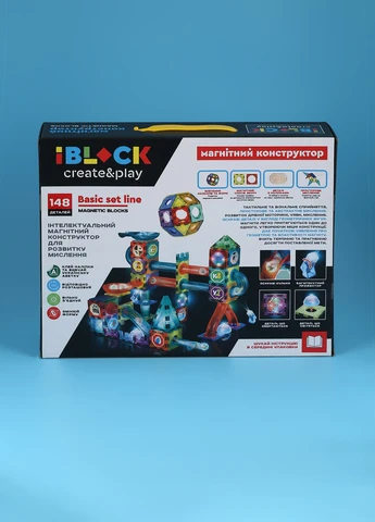 Конструктор магнітний PL-921-257 Iblock (257418427)