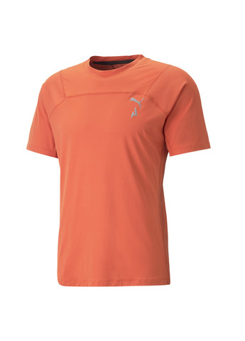 Оранжевая футболка seasons coolcell trail running tee men Puma