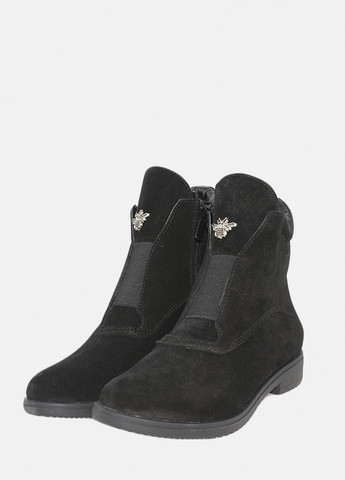 Зимние ботинки raz 512-11 черный Alvista из натуральной замши