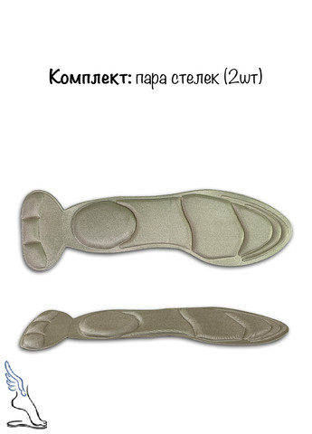 Устілки жіночі універсальні для взуття з накладкою для п'ят No Brand (257457536)