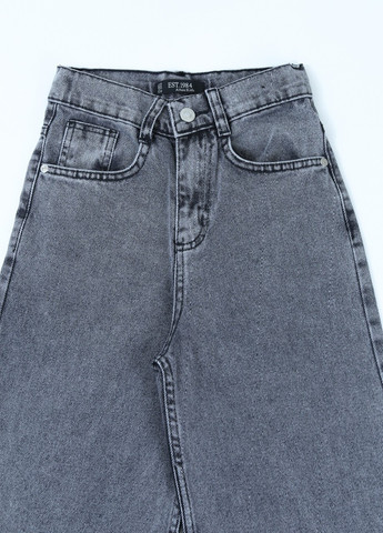 Серые демисезонные клеш джинсы для девочек серые широкие от бедра Altun
