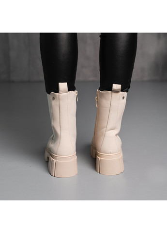 Зимние ботинки женские зимние rosie 3881 235 бежевый Fashion из натурального нубука