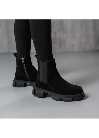 Черевики жіночі Hoofy 3846 24 Чорний Fashion (257466799)