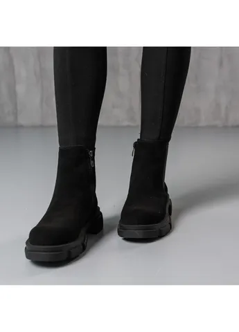 Черевики жіночі Hoofy 3846 24 Чорний Fashion (257466799)