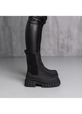 Зимние ботинки женские зимние rosie 3876 235 черный Fashion из натурального нубука