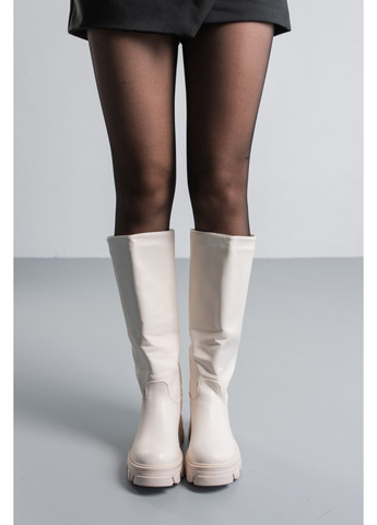 Осенние сапоги женские sirena 3858 235 молочный Fashion