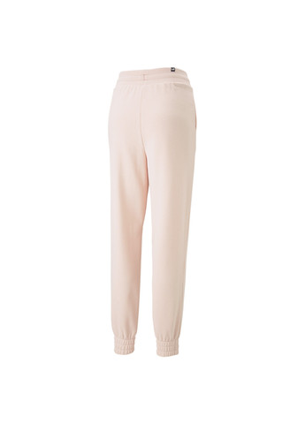 Розовые демисезонные штаны essentials+ embroidery women's pants Puma