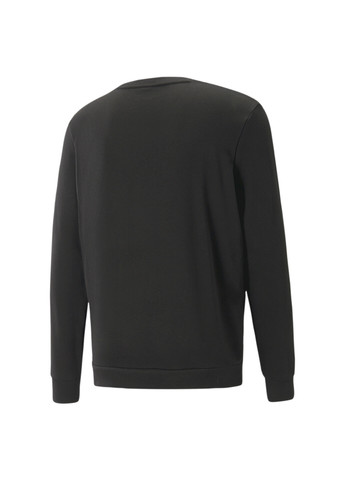 Чорна демісезонна толстовка essentials+ two-tone big logo crew neck men's sweater Puma