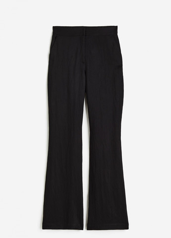 Черные кэжуал демисезонные брюки H&M