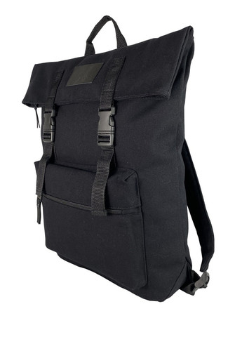 Рюкзак Унисекс Leather Canvas Черный R0407EX011 Exodus (257476288)