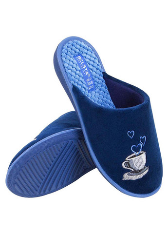 Синие комнатные тапочки Белста