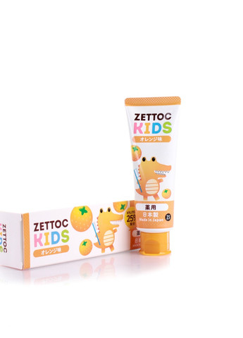 Дитяча зубна паста зі смаком апельсину kids orange toothpaste (70 мл) Zettoc 4582118955312 (257476700)