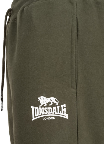 Оливковые кэжуал демисезонные брюки Lonsdale