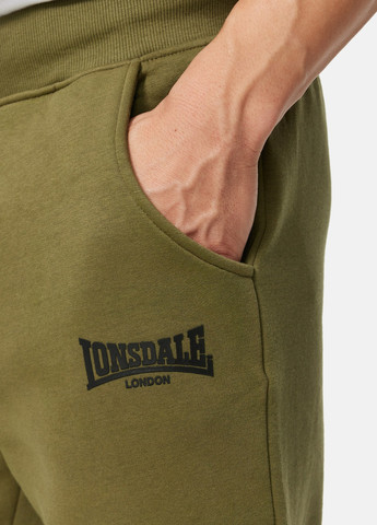 Оливковые кэжуал демисезонные брюки Lonsdale