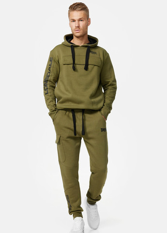 Оливковые кэжуал демисезонные брюки Lonsdale