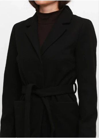 Черное демисезонное Пальто H&M