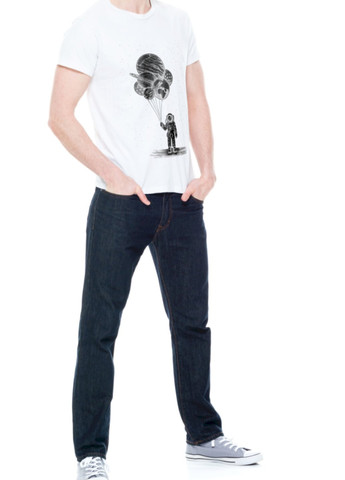 Біла футболка чоловіча біла Trace of Space