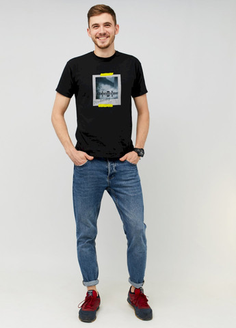 Черная футболка мужская черная "wednesday" Memo