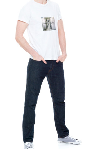 Біла футболка чоловіча біла "art is truth" Trace of Space